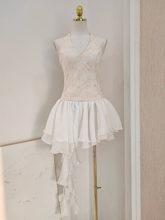 Beige Lace Dress