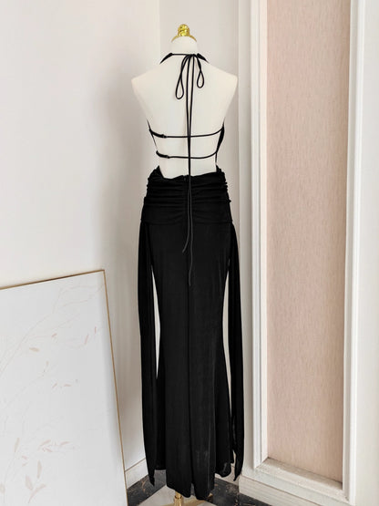 Black Backless Dress