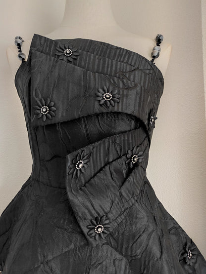 Black Flower Dress