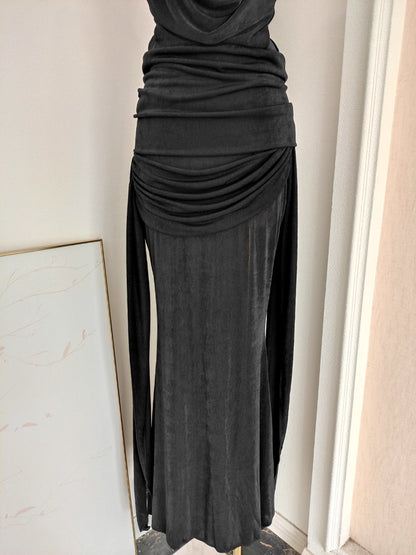 Black Backless Dress