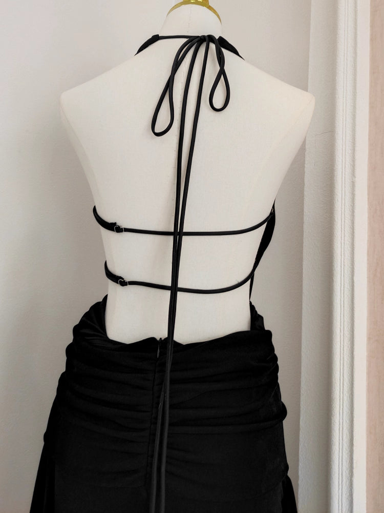 Black Backless Dress