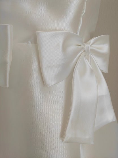 White Ribbon Dress