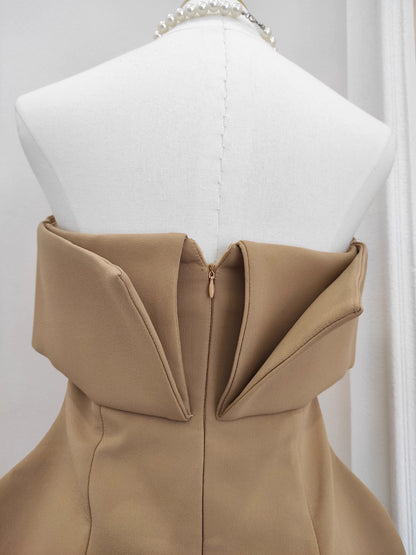 Brown Tube Dress