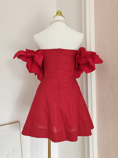 Red Flower Dress
