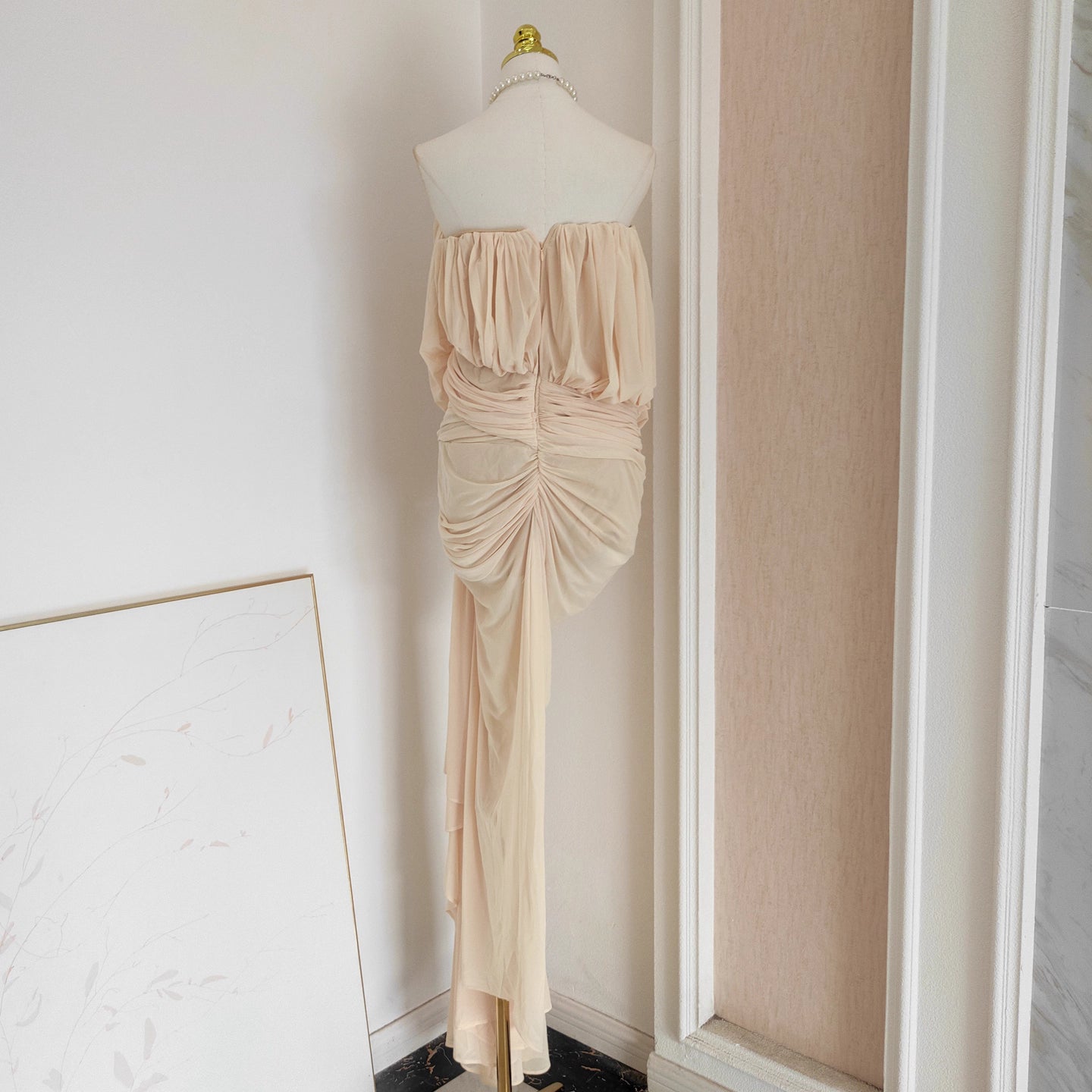 Cream Tube Dress