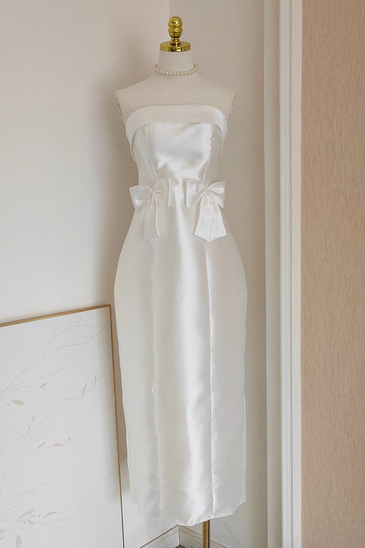 White Ribbon Dress