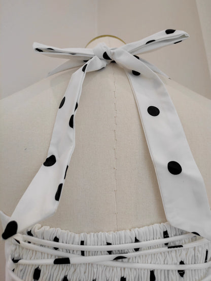 White Polka Dots Dress