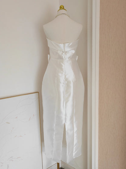 White Ribbon Dress
