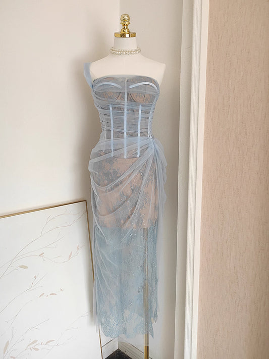 Blue Lace Dress