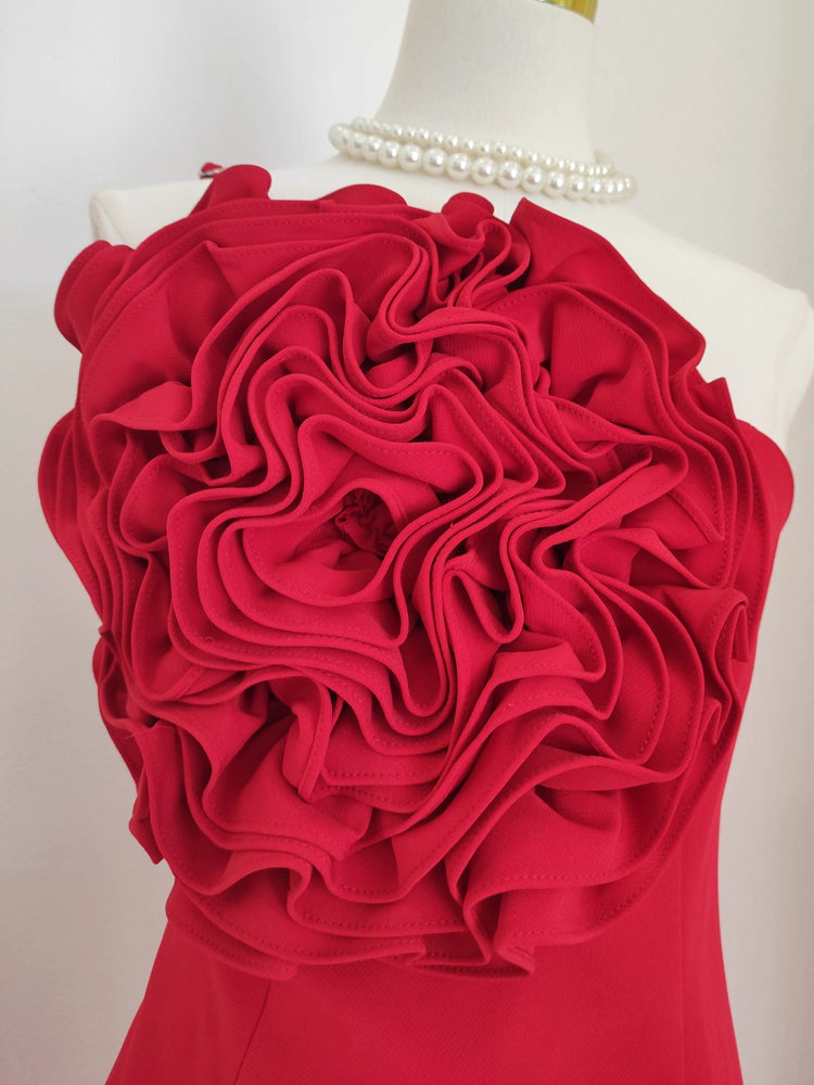 Red Flower Dress