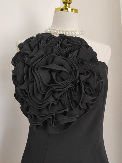 Black Flower Dress