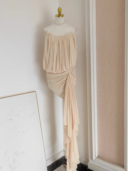 Cream Tube Dress