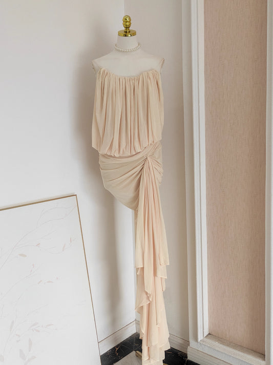 Cream Tube Dress