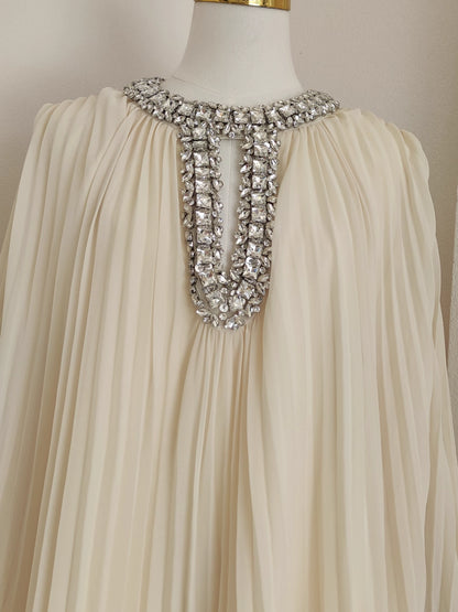 Beige Long Sleeve Dress