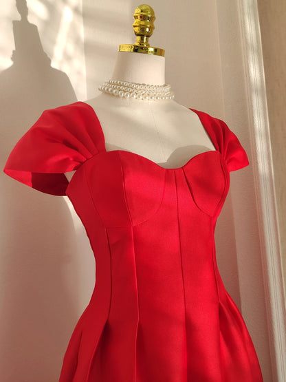 Red Filipiniana Dress