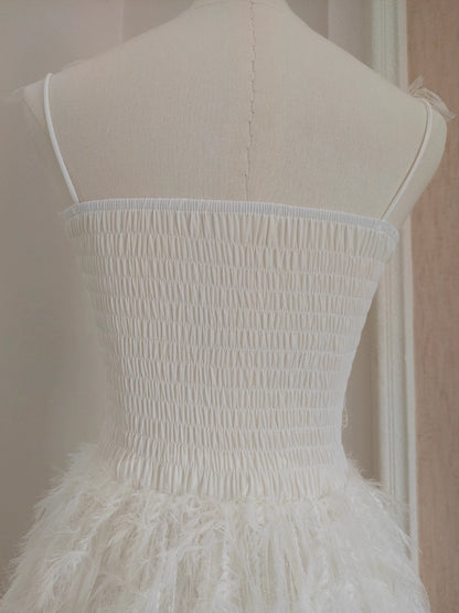White Feathers Dress