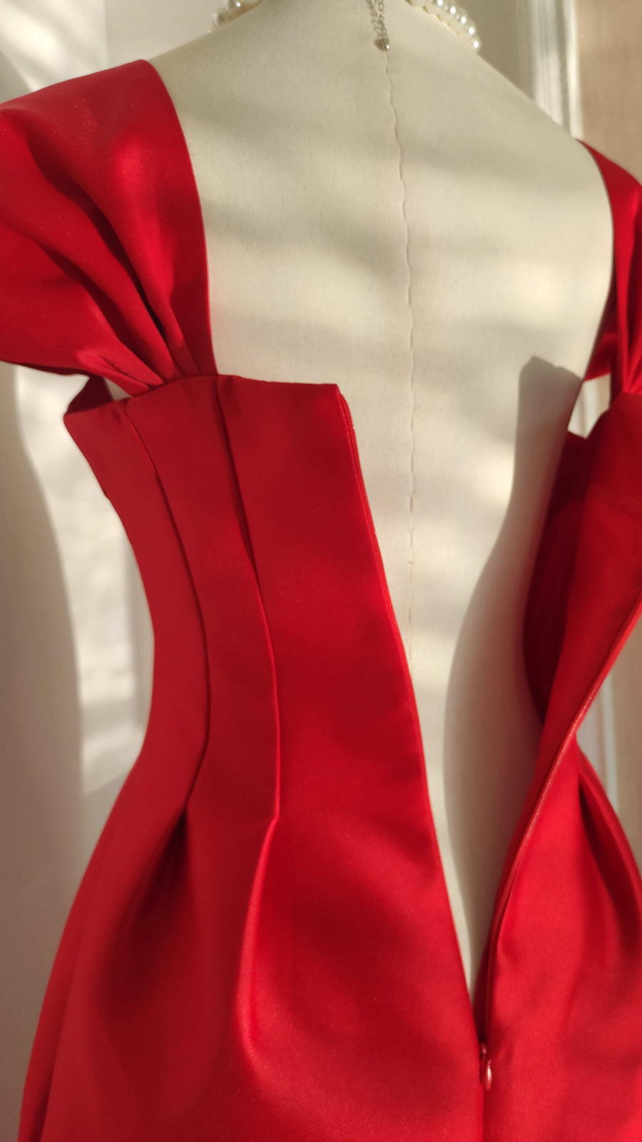 Red Filipiniana Dress
