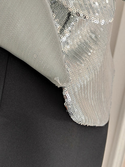 Black and Silver Dress