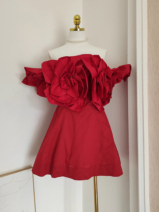 Red Flower Dress