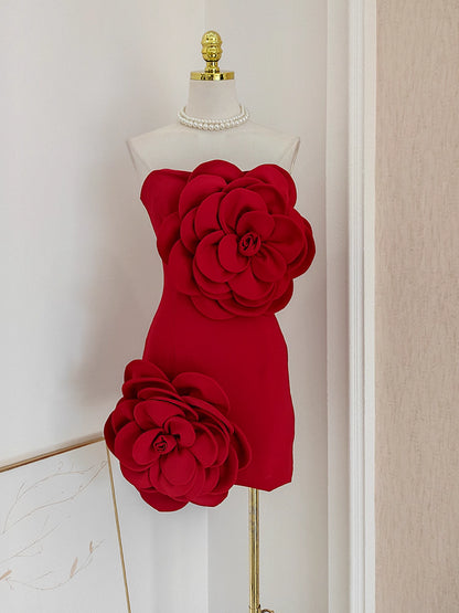 Red Flower Dress