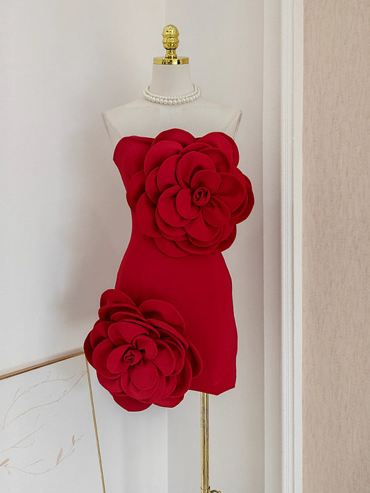 Red Flower Dress