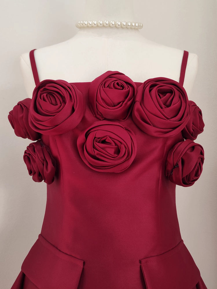 Red Flower Dress