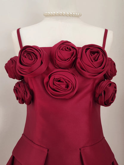 Red Flower Dress