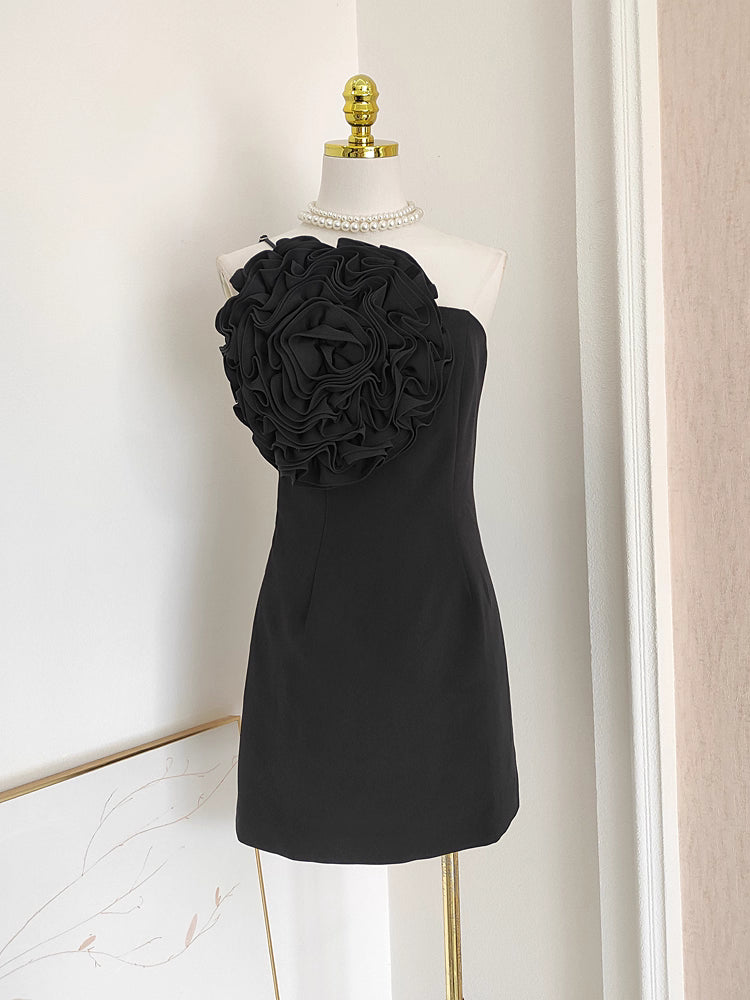 Black Flower Dress