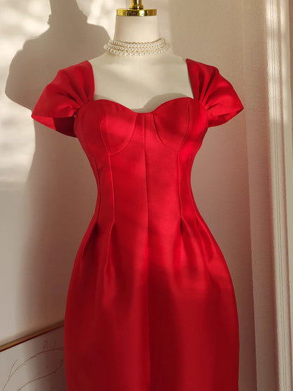 Red Filipiniana Dress