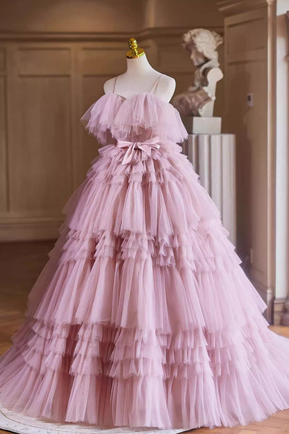 Pink Tulle Ball Gown
