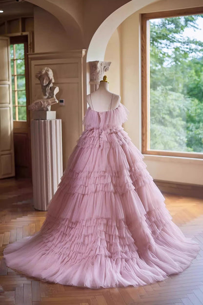 Pink Tulle Ball Gown