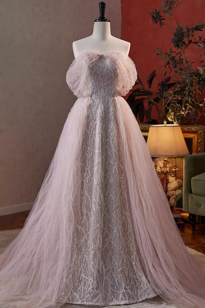 Purple Sequin Long Gown
