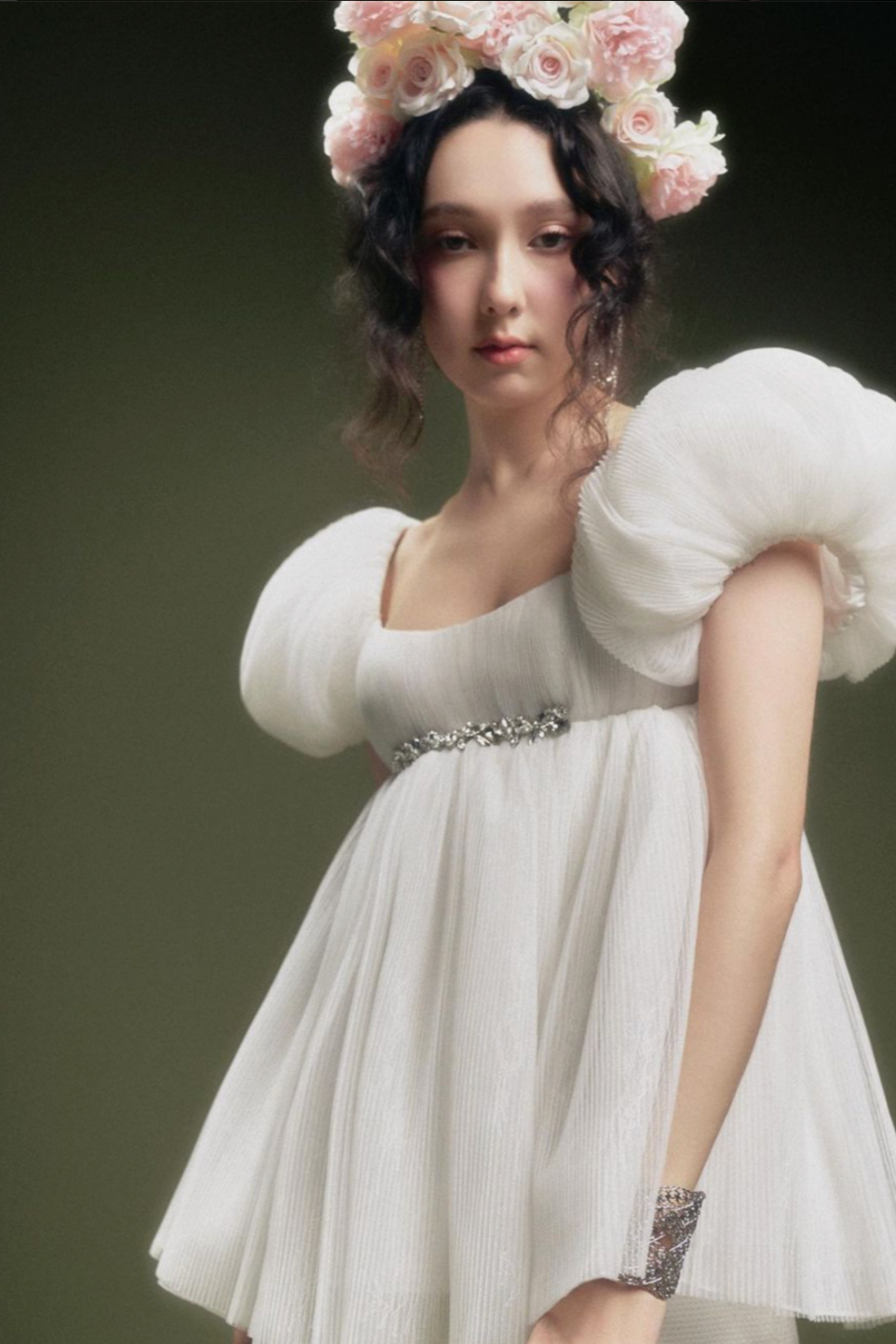 Spring Collection - White Theia Babydoll Top