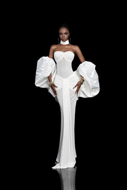 SS'24 Collection - White Karen Dress and Cindy Cape